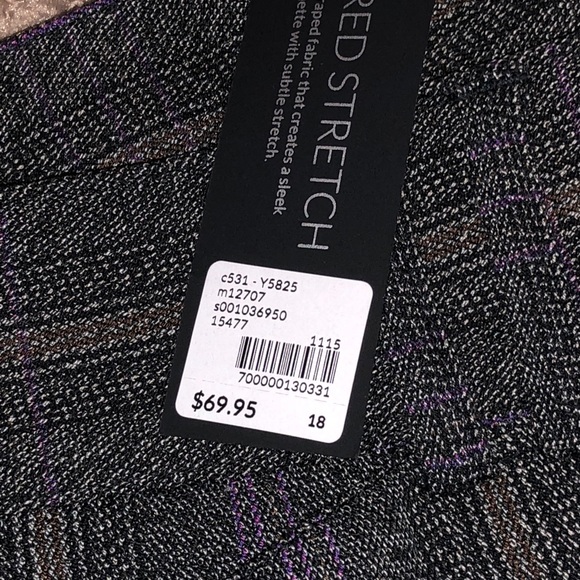 Lane Bryant Sophia plaid trousers - Picture 3 of 6